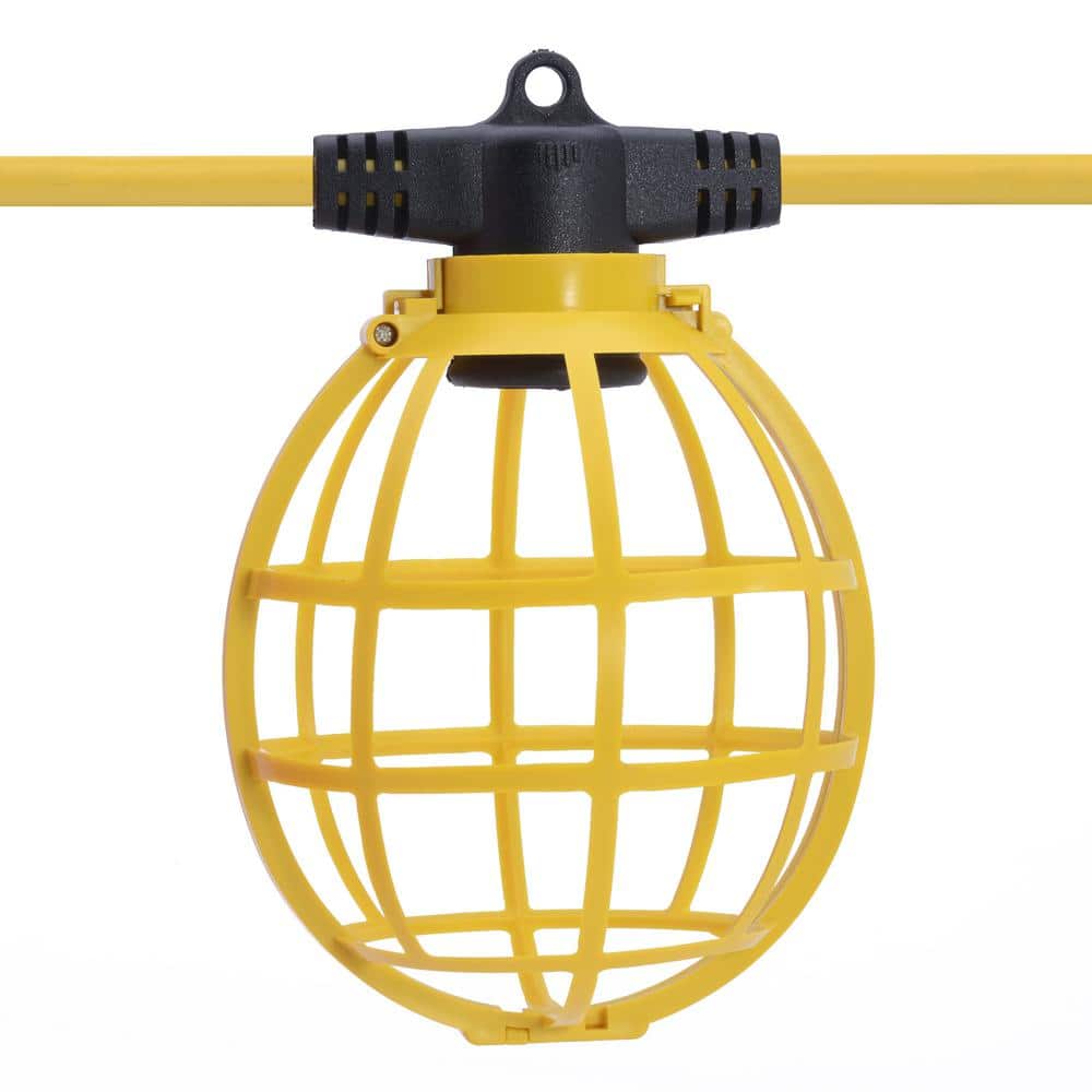 Husky 50 ft. 5-Socket String Caged Work Lights (4)