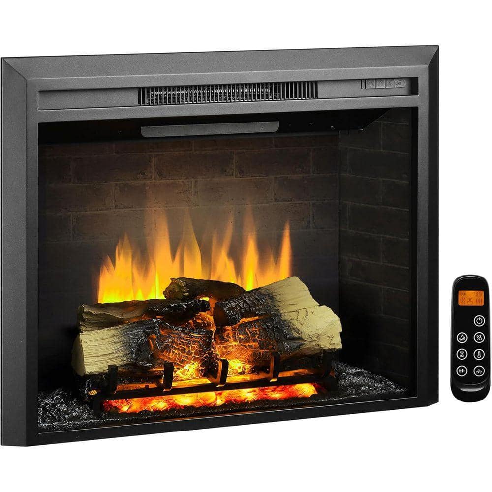 Legend Flame Carl 30 in. Electric Fireplace Insert, Fireplace Heater 750/1500W, Fire Crackling Sound, Remote Control (1)