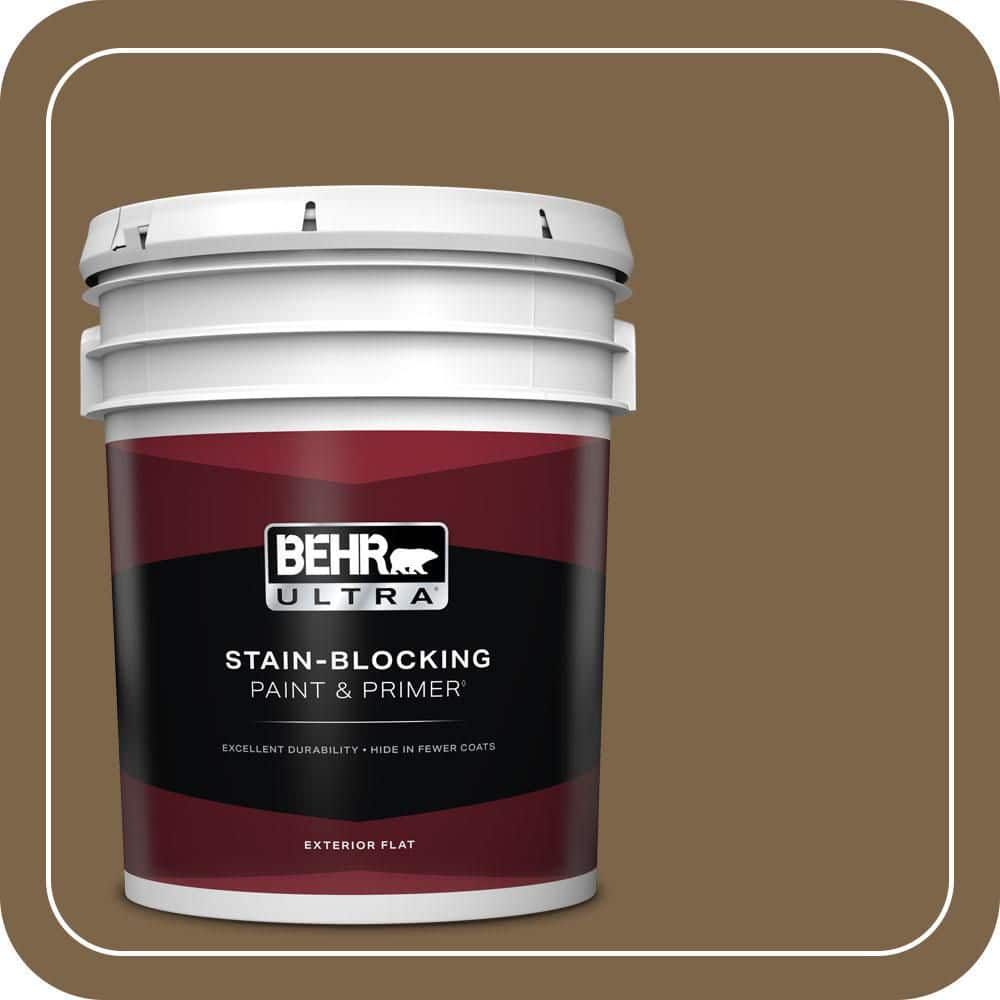 BEHR ULTRA 5 gal. #PPU4-19 Arts and Crafts Flat Exterior Paint & Primer