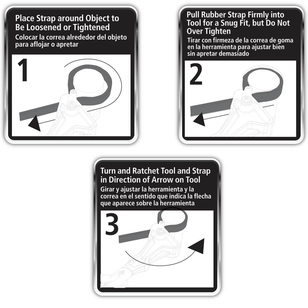 Husky 24 in. Dual Material Strap Wrench with 8 inch Capacity (2)