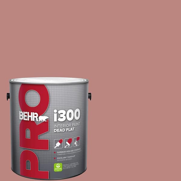 BEHR PRO 1 gal. #S150-4 Red Clover Dead Flat Interior Paint (2)
