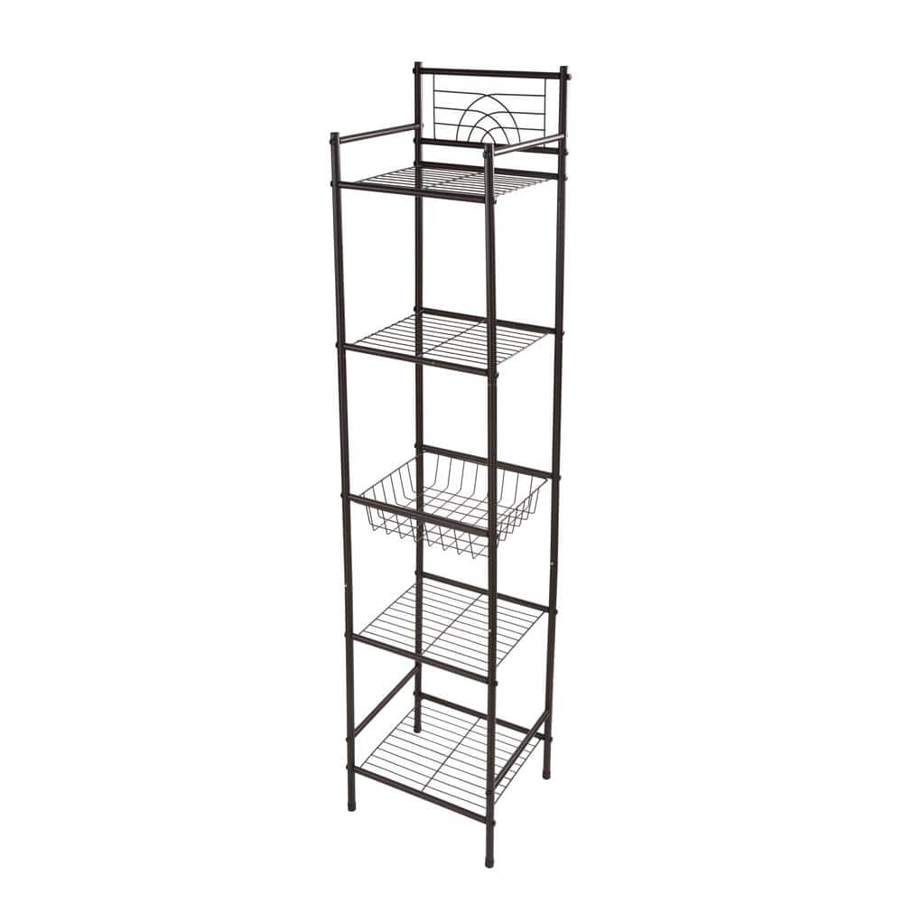 Bath Bliss 5-Tier 11.61 in. W Storage Shelf in Oil Rubbed Bronze (1)