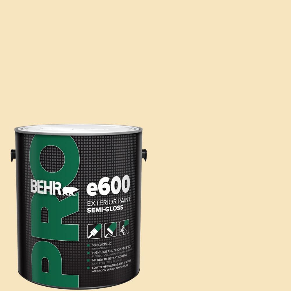 BEHR PRO 1 gal. #HDC-CT-03 Candlewick Semi-Gloss Exterior Paint