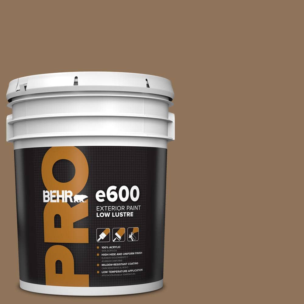 BEHR PRO 5 gal. #N270-7 Library Oak Low Luster Exterior Paint