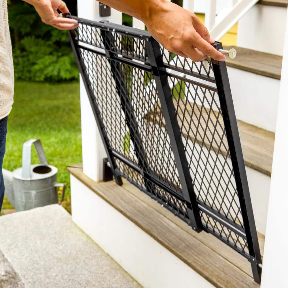 INGENUITY Doorway 42W Series Baby and Dog Gate, Indoor Outdoor, Galvanized Steel, Fits 23-42 in. Openings, 25.59 in. Tall (4)