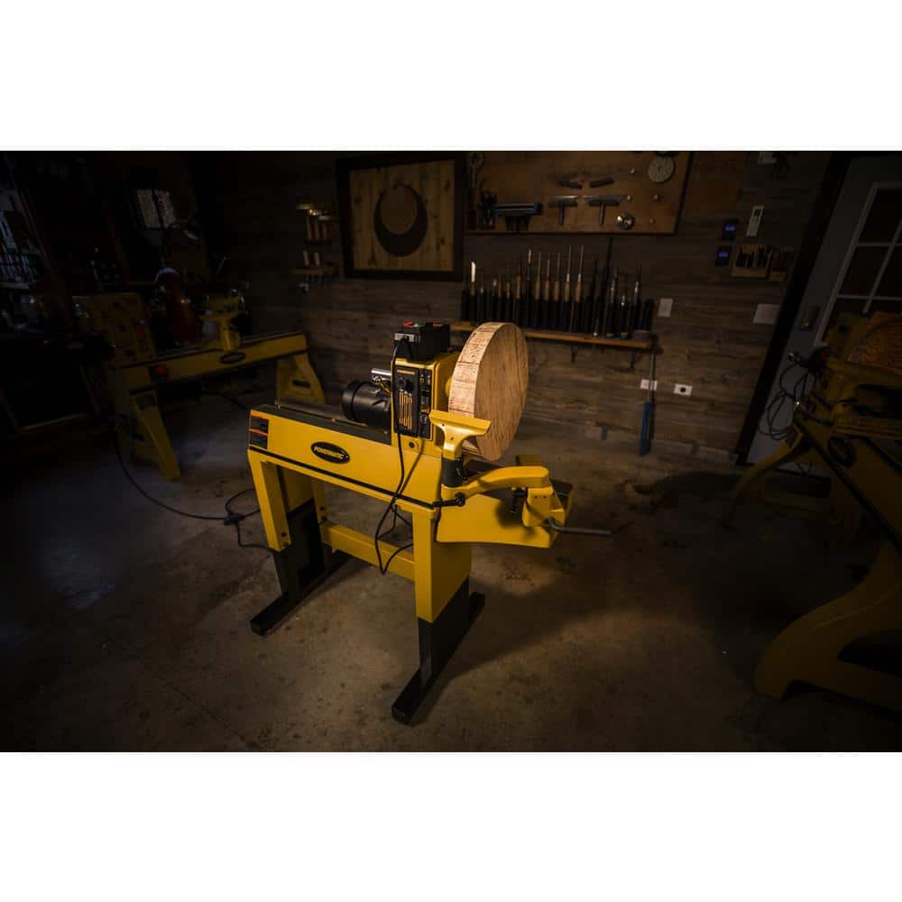 Powermatic 25 in. x 46 in. Stationary Lathe Stand, for PM2014 Lathe No AMP Non Welder (2)
