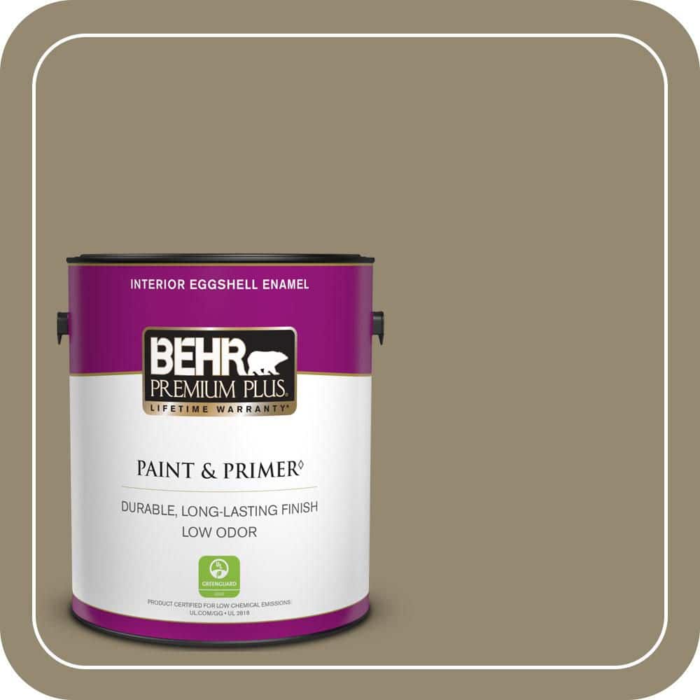 BEHR PREMIUM PLUS 1 gal. #PPU8-03 Dry Pasture Eggshell Enamel Low Odor Interior Paint & Primer