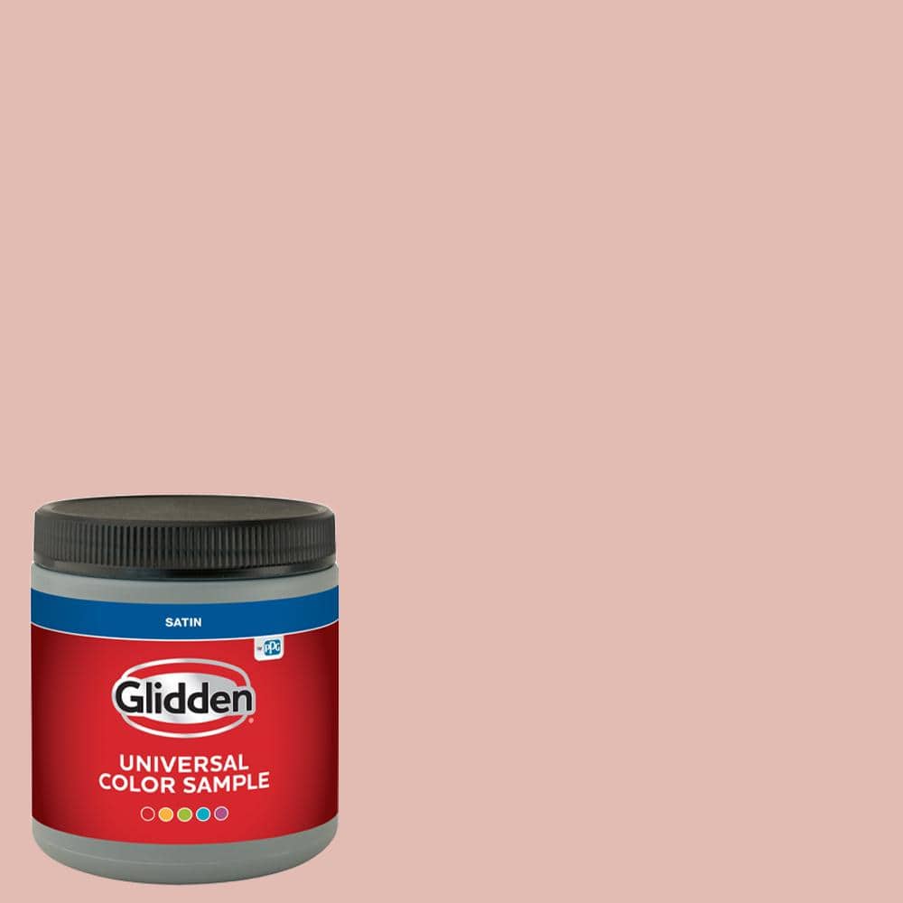 Glidden 8 oz. PPG1065-4 Sweet Peach Satin Interior Paint Sample