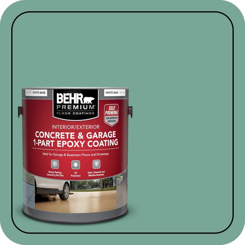 BEHR PREMIUM #MQ6-38 Self-Priming 1-Part Epoxy Satin Interior/Exterior Concrete and Garage Floor Paint (1)