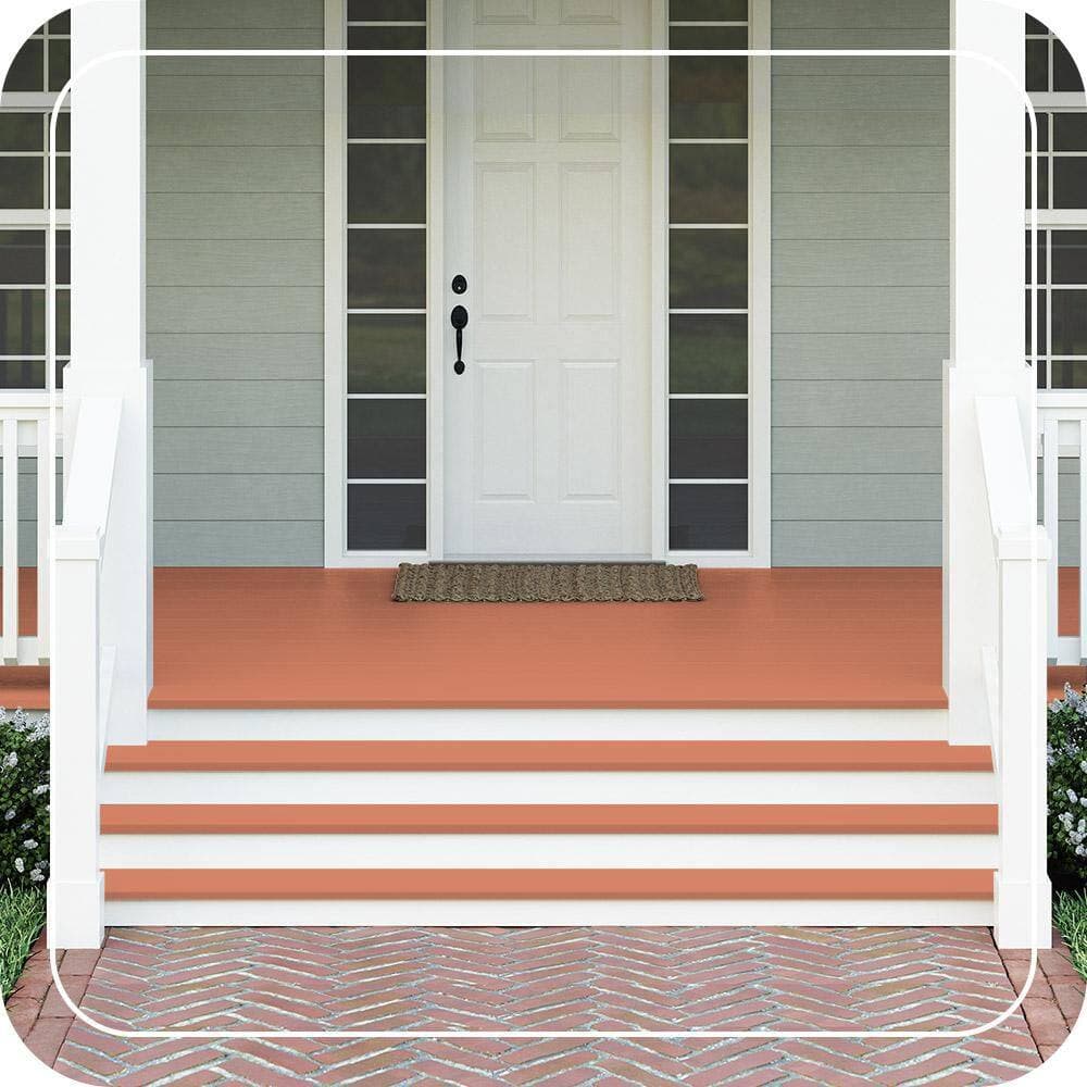 BEHR PREMIUM 1 gal. #M180-5 King Salmon Textured Low-Lustre Enamel Interior/Exterior Porch and Patio Anti-Slip Floor Paint (3)