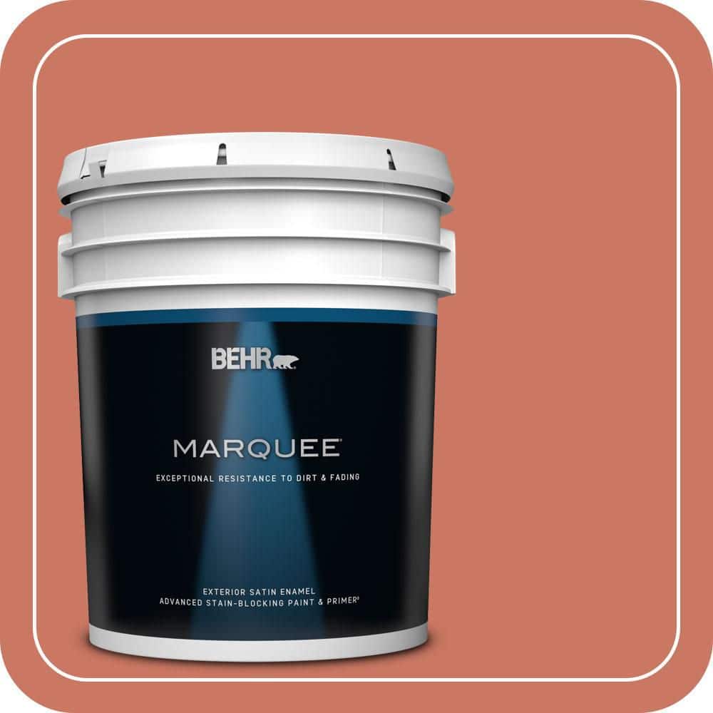 BEHR MARQUEE 5 gal. #MQ4-33 Aloe Blossom Satin Enamel Exterior Paint & Primer