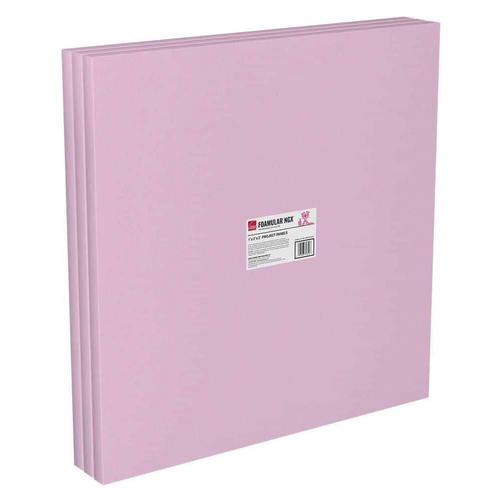 Owens Corning Foamular NGX 1 in. x 2 ft. x 2 ft. R-5 Project Panel XPS Rigid Foam Board Insulation, 3 pack