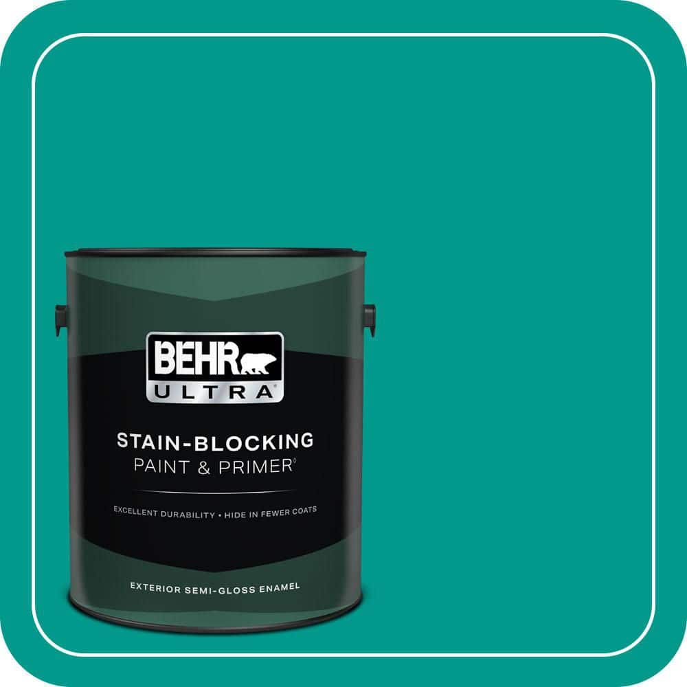BEHR ULTRA 1 gal. #MQ4-19 Plumage Semi-Gloss Enamel Exterior Paint & Primer