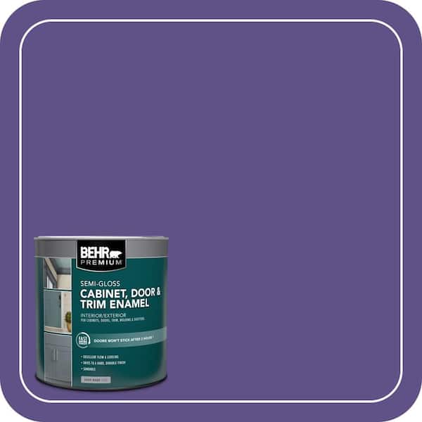 BEHR PREMIUM 1 qt. #P560-7 Kings Court Semi-Gloss Enamel Interior/Exterior Cabinet, Door & Trim Paint (2)