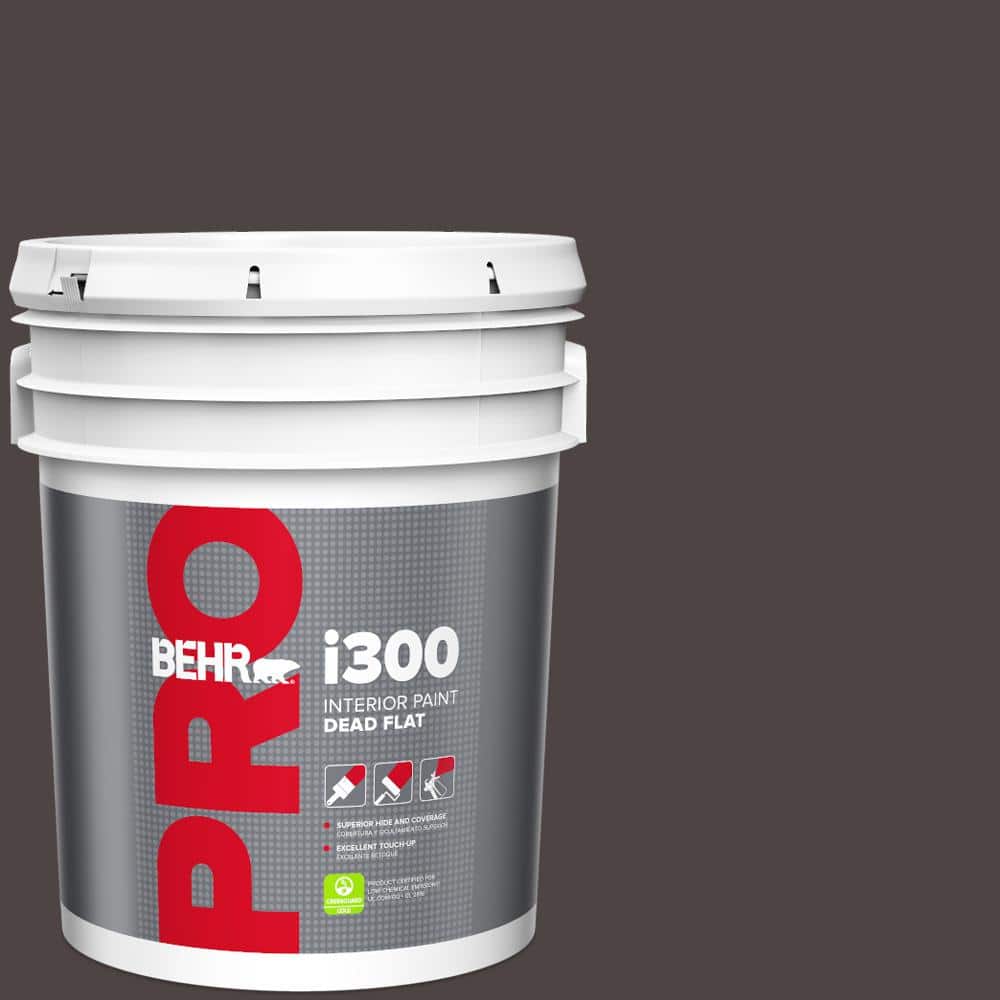 BEHR PRO 5 gal. #N110-7 Black Garnet Dead Flat Interior Paint