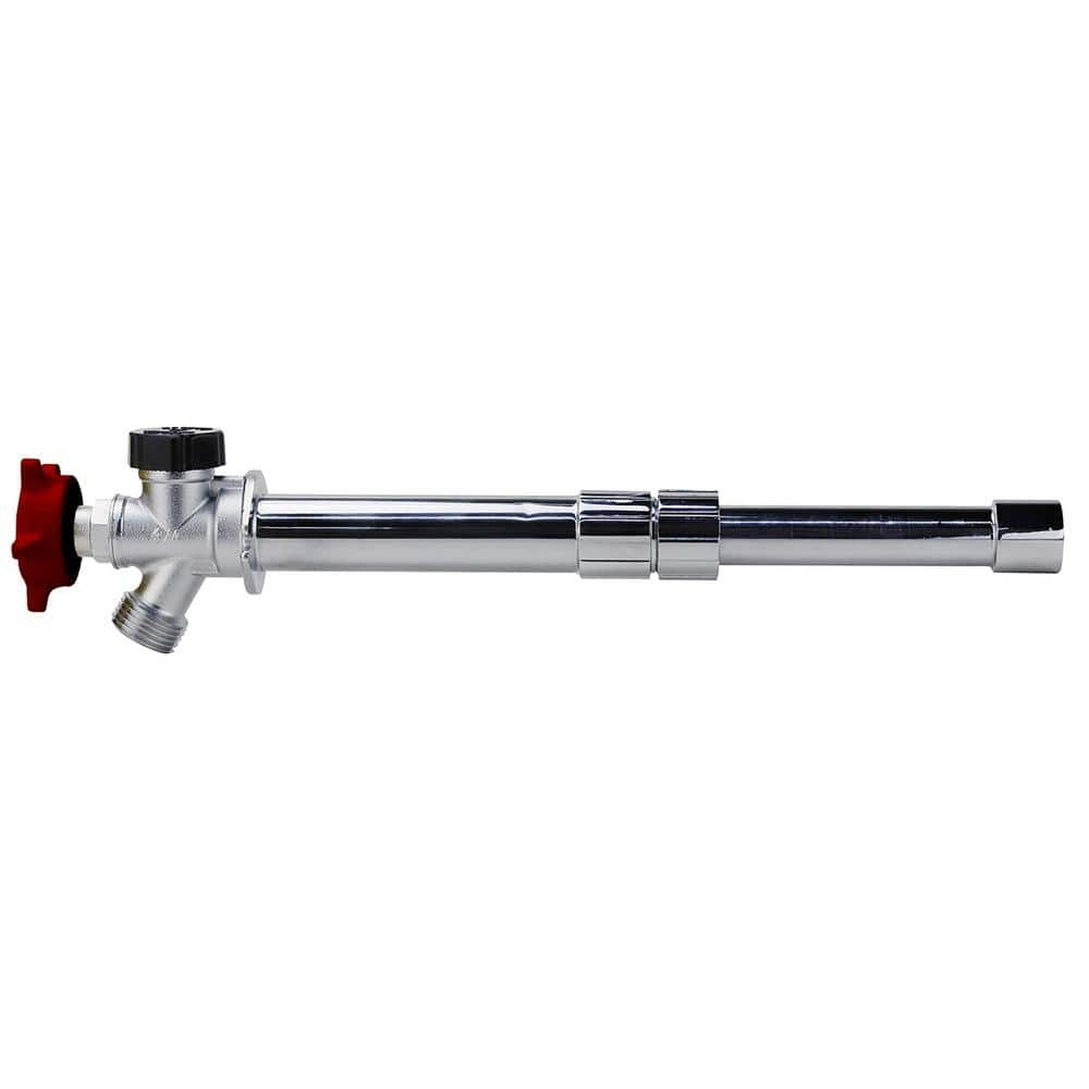 Apollo 1/2 in. Threaded/Solder x 3/4 in. MHT Chrome Plated Brass Telescoping Anti-Siphon Frost Free Sillcock (1)