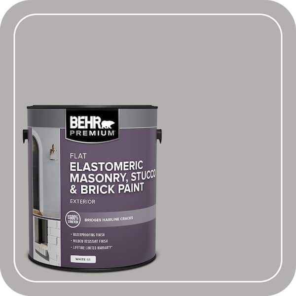 BEHR PREMIUM 1 gal. #BXC-25 Colonnade Gray Elastomeric Masonry, Stucco and Brick Exterior Paint (2)
