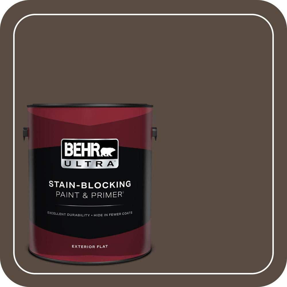 BEHR ULTRA 1 gal. #MQ2-39 Rare Wood Flat Exterior Paint & Primer