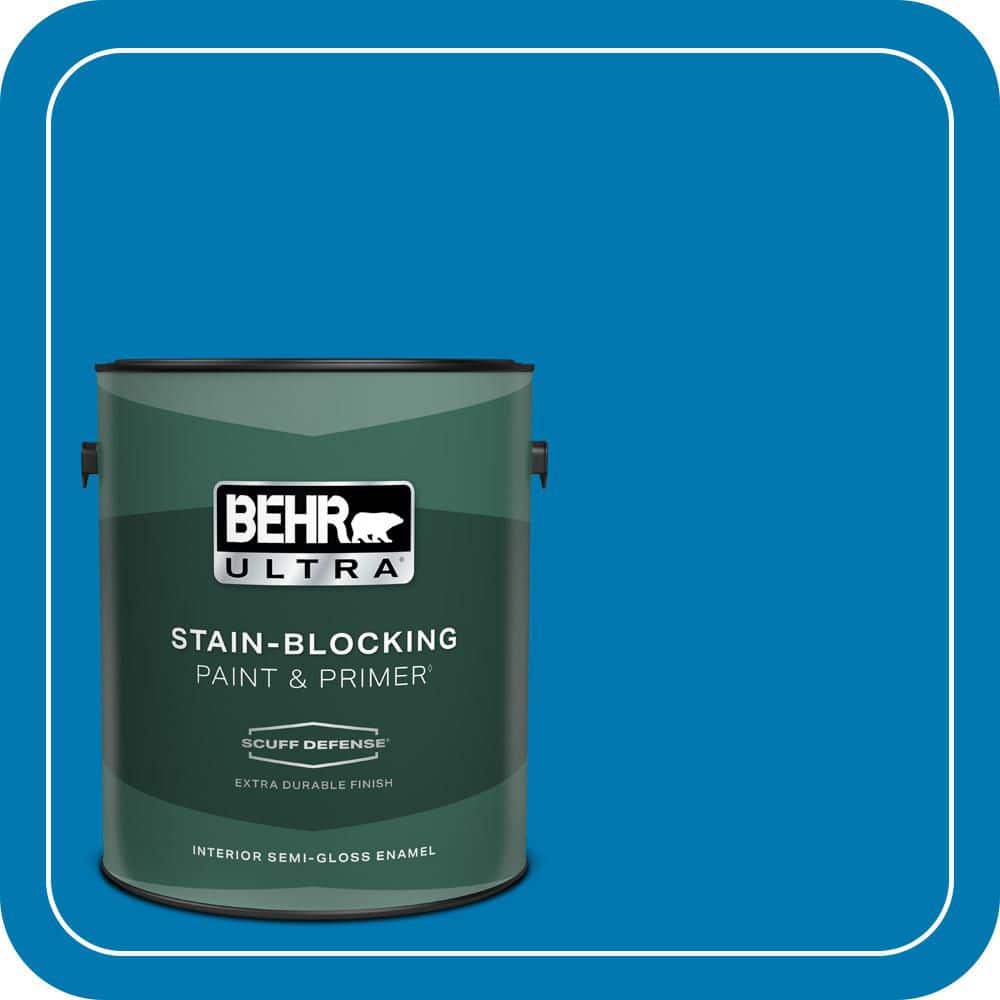 BEHR ULTRA 1 gal. #S-G-540 Song Bird Extra Durable Semi-Gloss Enamel Interior Paint & Primer