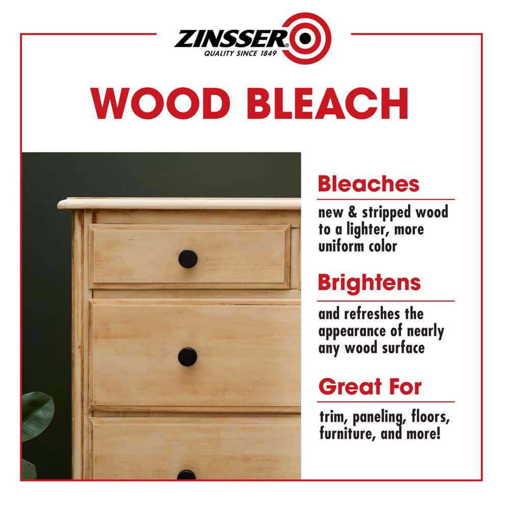 Zinsser 8 oz. Wood Bleach Kit Paint Prep Chemical (Case of 6) (3)