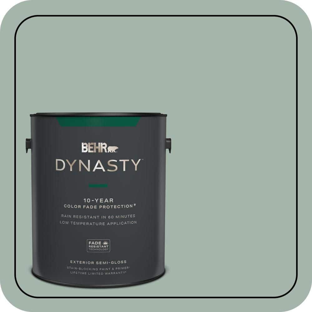 BEHR DYNASTY 1 gal. #460E-3 Smokey Slate Semi-Gloss Enamel Exterior Stain-Blocking Paint & Primer