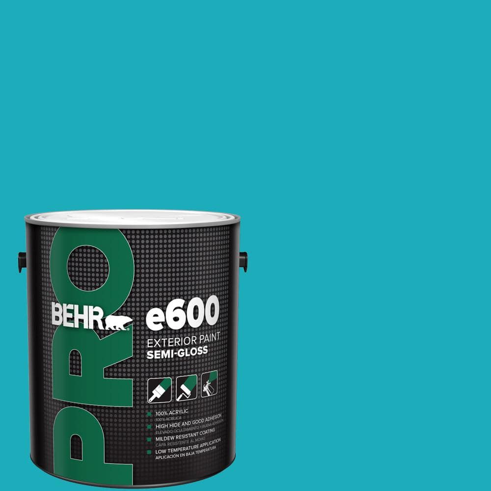 BEHR PRO 1 gal. #P470-5 Placid Sea Semi-Gloss Exterior Paint