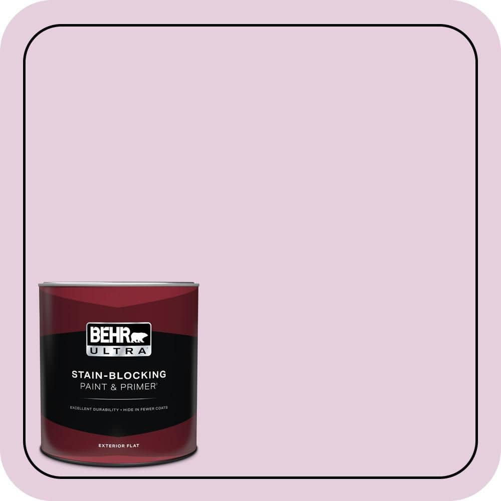 BEHR ULTRA 1 Qt. #680C-3 Rose Glow Flat Exterior Paint & Primer