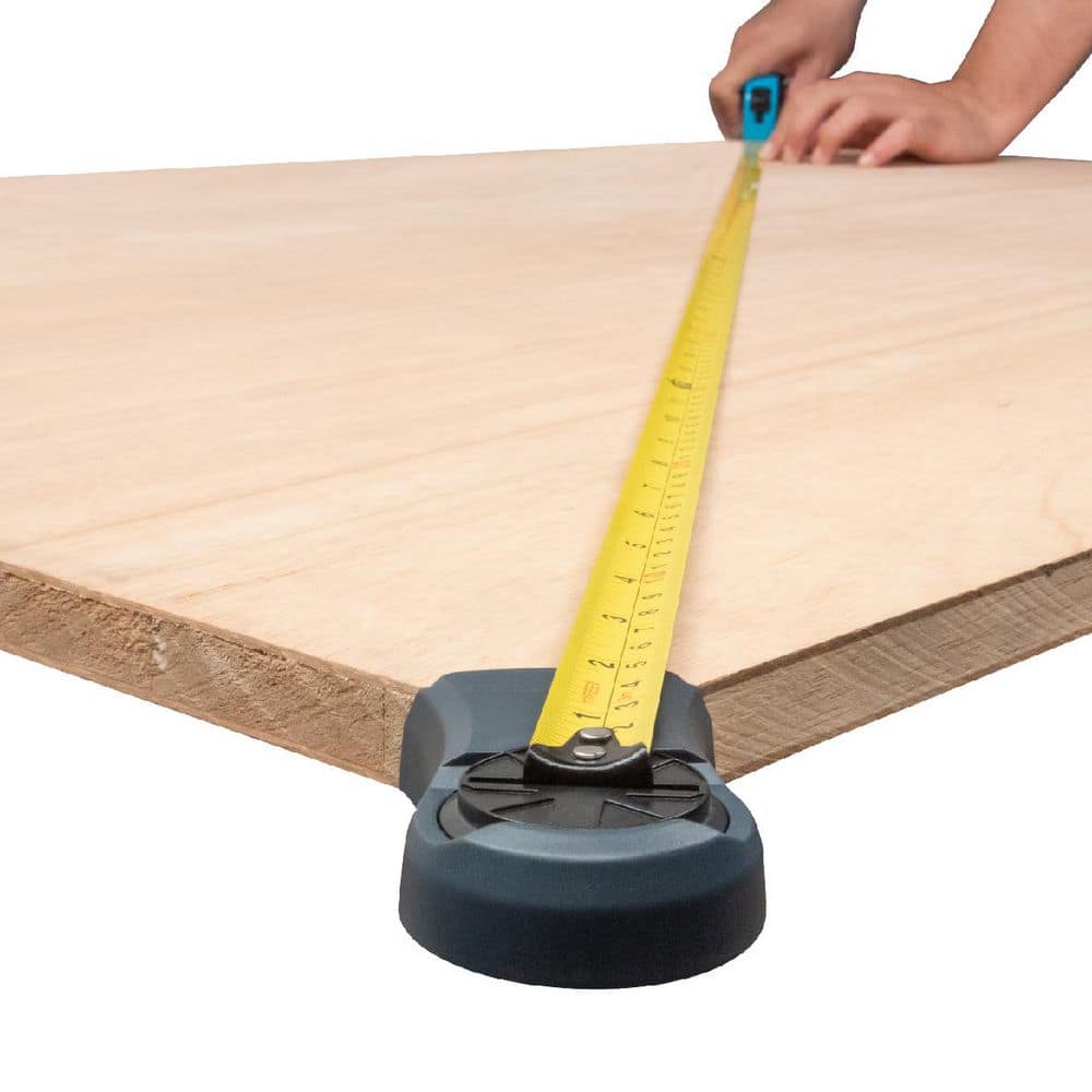 ‎POWERTEC Tape Measure Square Check Tool, Magnetic 360° Corner Adapter with Rotating Head for Retractable Tape Measures (2)