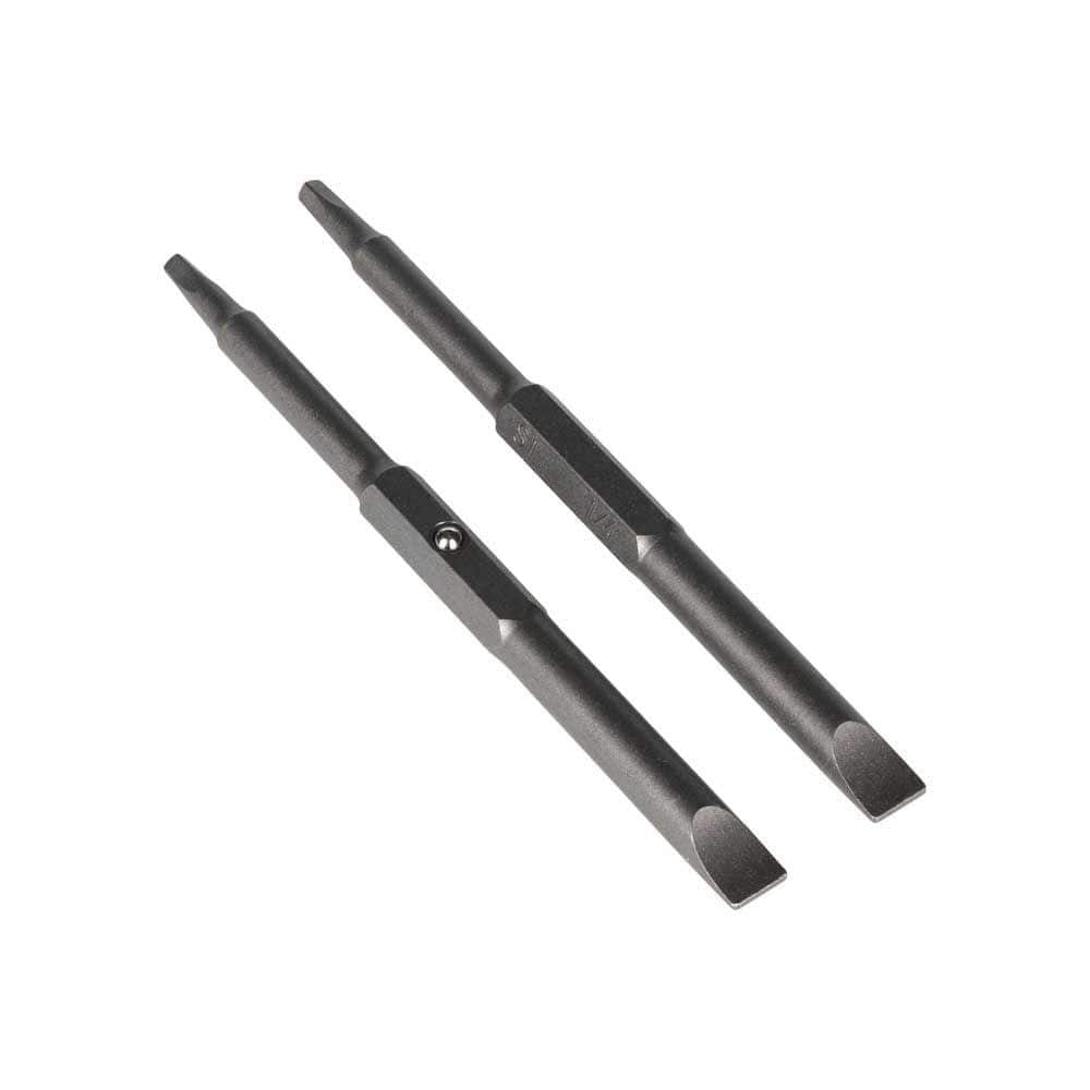 Klein Tools #1 Square and 1/4 in. Slotted Replacement Bits (2-Piece) (3)