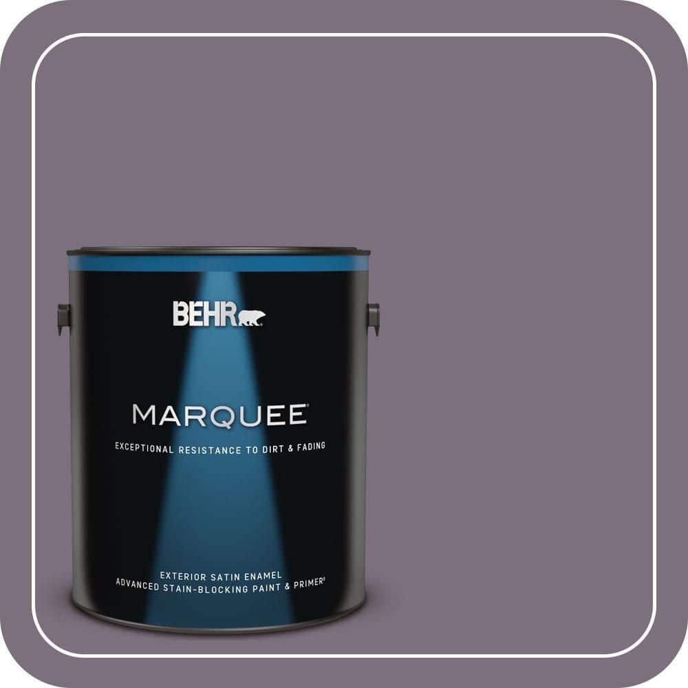 BEHR MARQUEE 1 gal. #PPU17-17 Plum Shadow Satin Enamel Exterior Paint & Primer