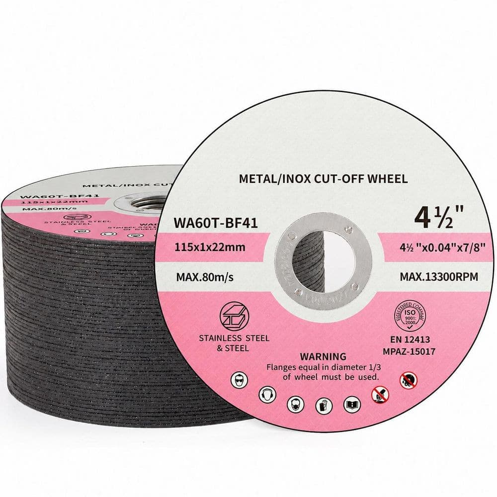 LAIFUCAM 50-pieces Aluminum Oxide Cut Off Wheels with Ultra-Thin Design for Angle Grinder Metal Cutting (50-Pack) (1)
