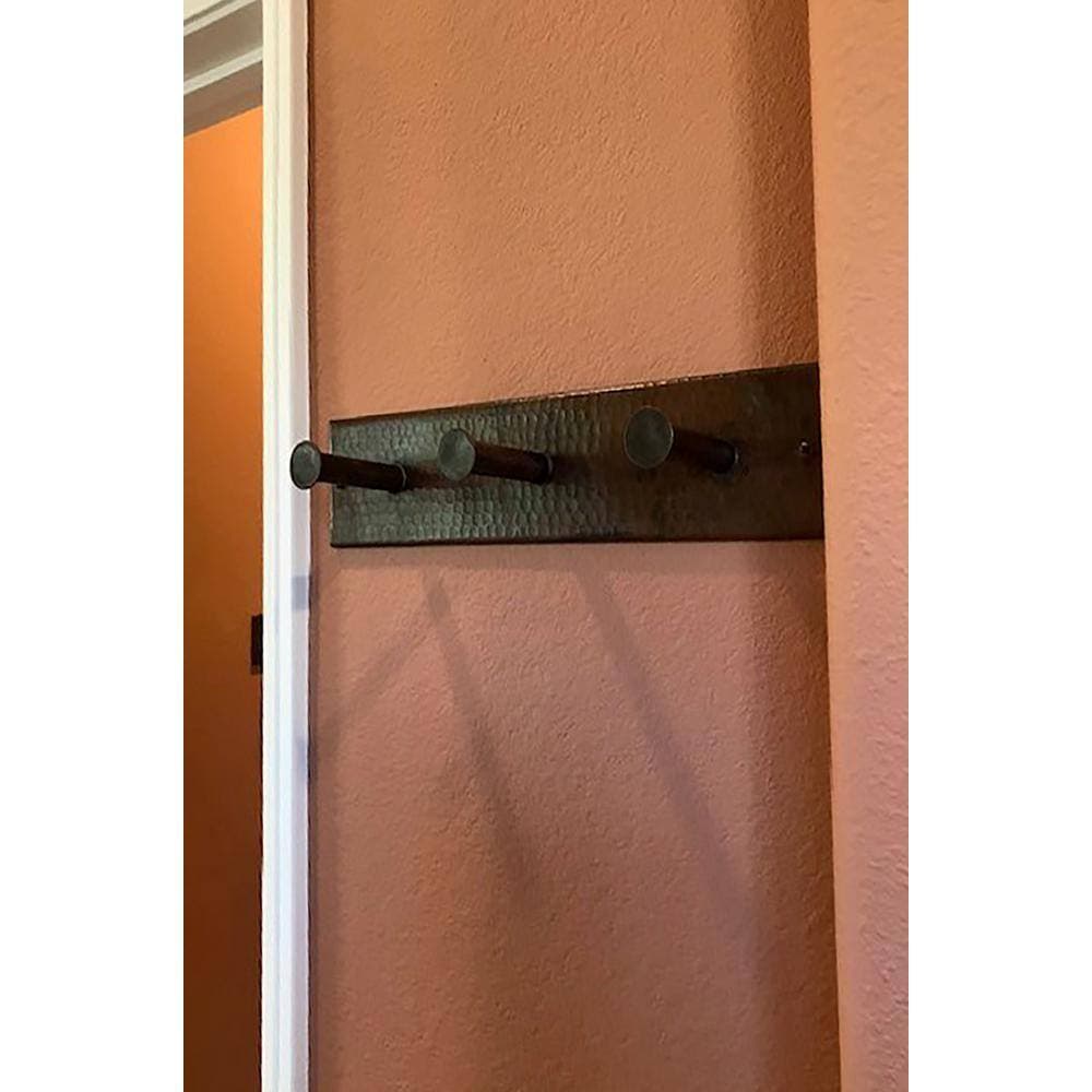 Premier Copper Products Hand Hammered Copper Triple Robe Hook in Oil Rubbed Bronze (3)