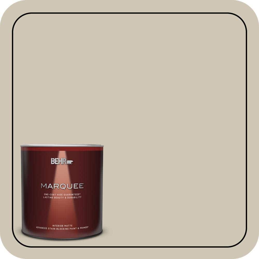 BEHR MARQUEE 1 qt. #N310-3 Sandstorm Matte Interior Paint & Primer