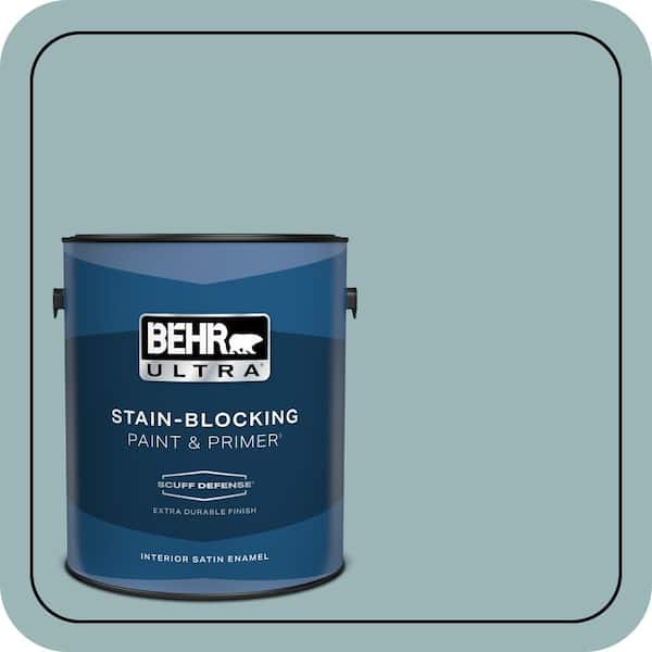 BEHR ULTRA 1 gal. #PPU13-12 Harmonious Extra Durable Satin Enamel Interior Paint & Primer (2)