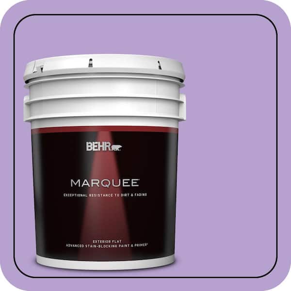 BEHR MARQUEE 5 gal. #P570-3 Flower Girl Flat Exterior Paint & Primer (2)