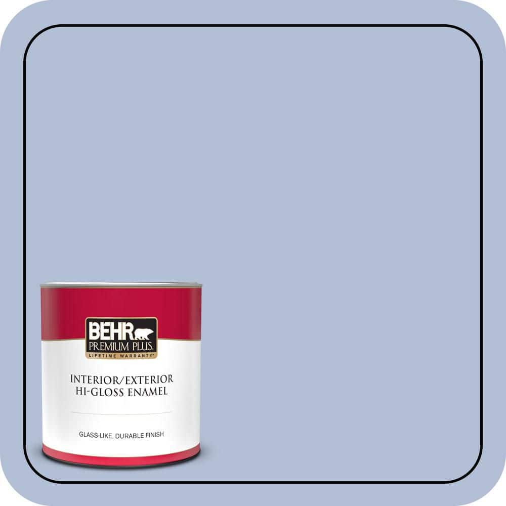 BEHR PREMIUM PLUS 1 qt. #MQ5-45 Movie Magic Hi-Gloss Enamel Interior/Exterior Paint & Primer