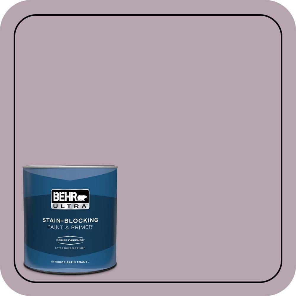 BEHR ULTRA 1 qt. #690F-4 Midsummer Dream Extra Durable Satin Enamel Interior Paint & Primer