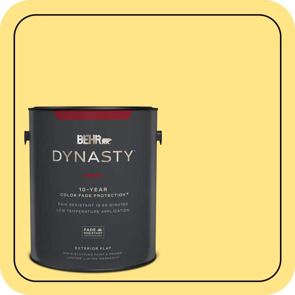 BEHR DYNASTY 1 gal. #P300-5 Upbeat Flat Exterior Stain-Blocking Paint & Primer