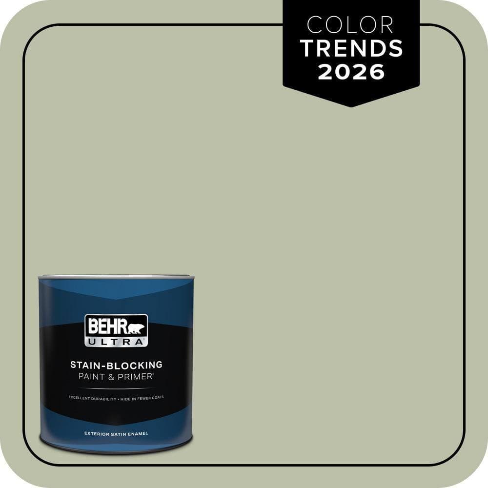 BEHR ULTRA 1 qt. #S380-3 Urban Nature Satin Enamel Exterior Paint & Primer