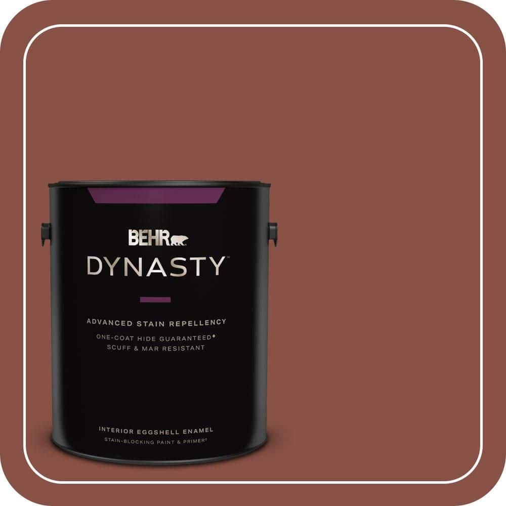 BEHR DYNASTY 1 gal. #PPU2-18 Spice One-Coat Hide Eggshell Enamel Interior Stain-Blocking Paint & Primer
