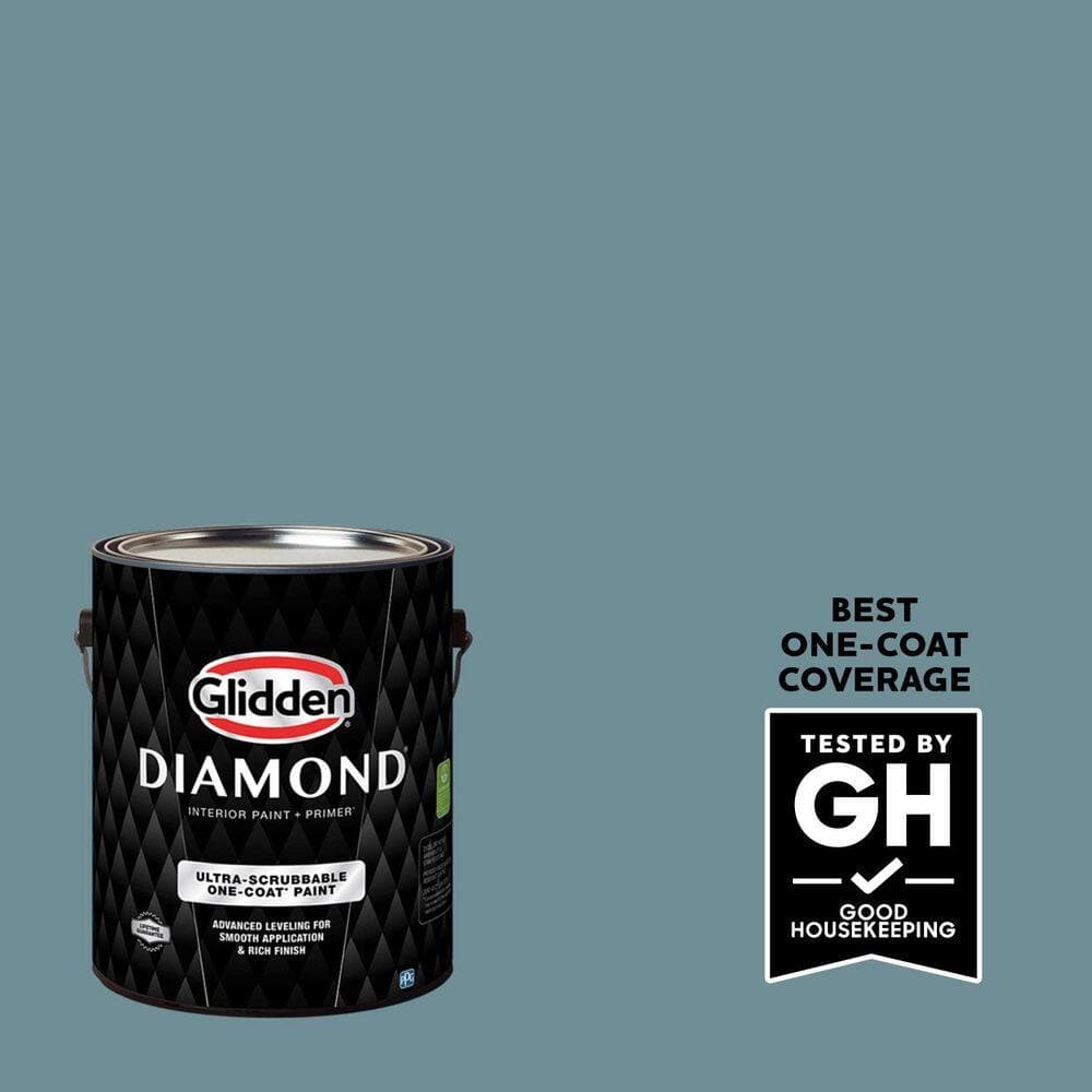 Glidden Diamond 1 gal. #PPG1149-5 Baritone Semi-Gloss Interior Paint with Primer