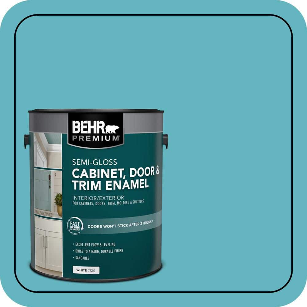 BEHR PREMIUM 1 gal. #MQ4-51 Adonis Semi-Gloss Enamel Interior/Exterior Cabinet, Door & Trim Paint