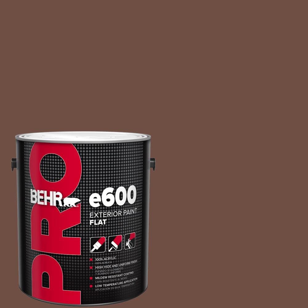 BEHR PRO 1 gal. #S-G-750 Chocolate Sprinkle Flat Exterior Paint