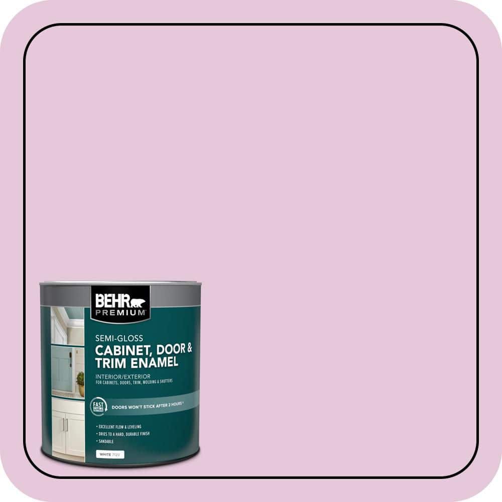 BEHR PREMIUM 1 qt. #M120-2 Kiss Good Night Semi-Gloss Enamel Interior/Exterior Cabinet, Door & Trim Paint