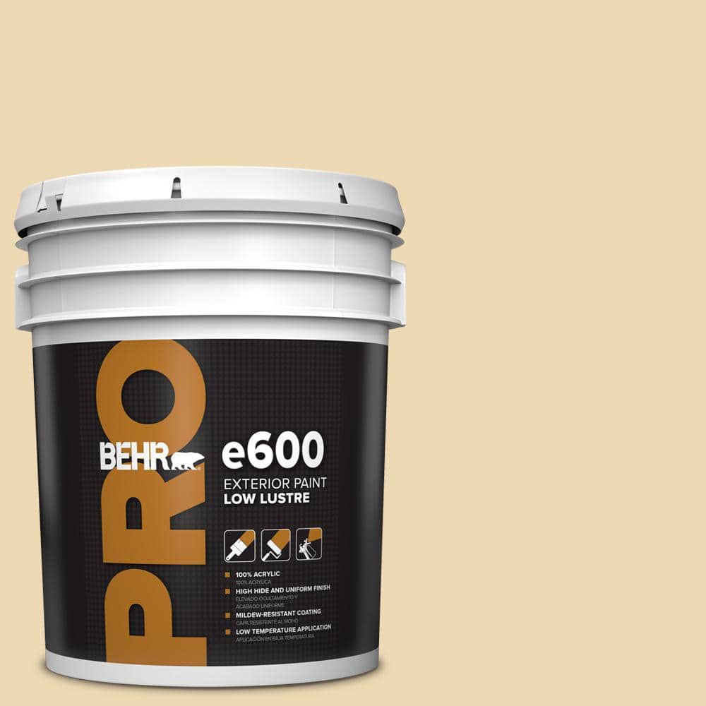 BEHR PRO 5 gal. #340E-3 Bavarian Cream Low Luster Exterior Paint