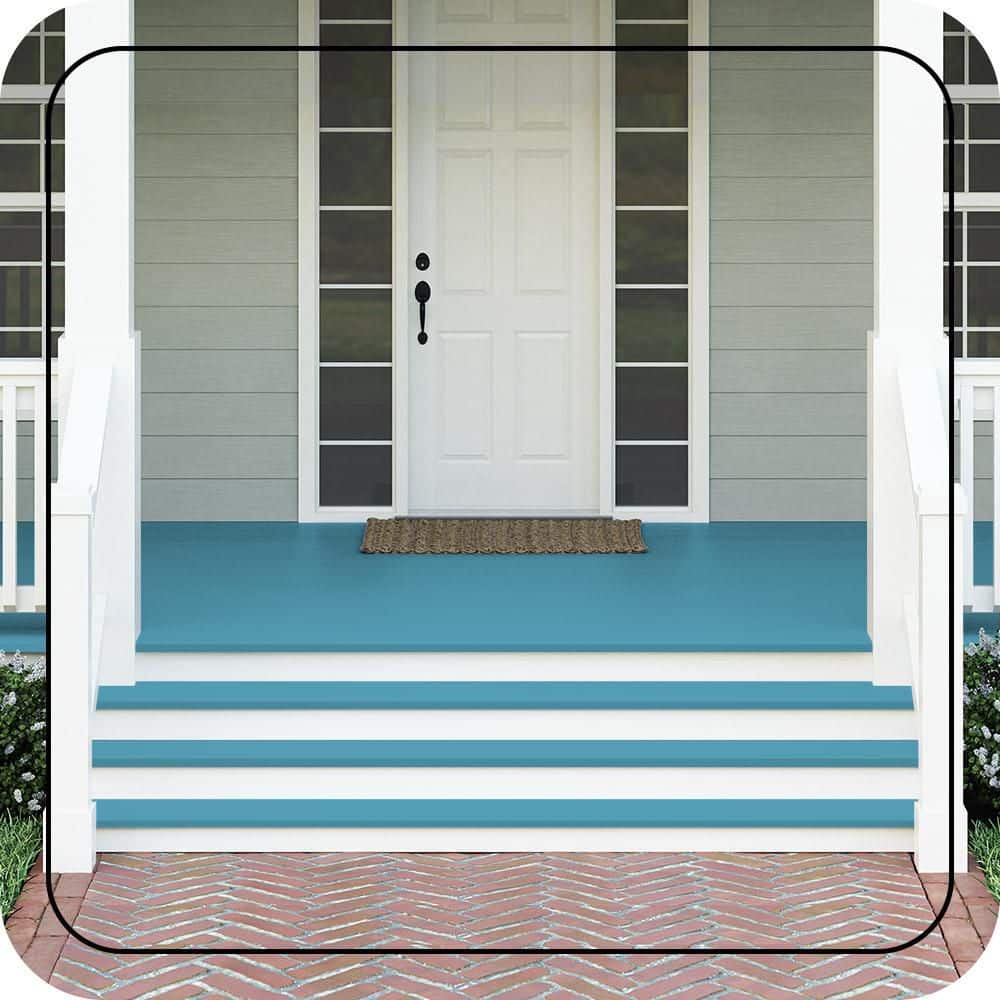 BEHR PREMIUM #M480-5A Textured Low-Lustre Enamel Interior/Exterior Porch and Patio Anti-Slip Floor Paint (2)