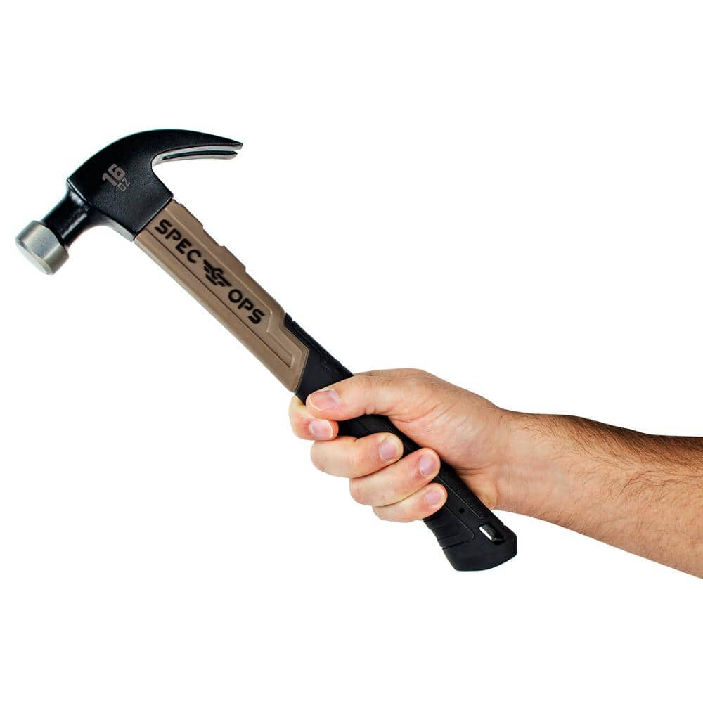 SPEC OPS Face Claw Hammer, Fiberglass Handle (3)