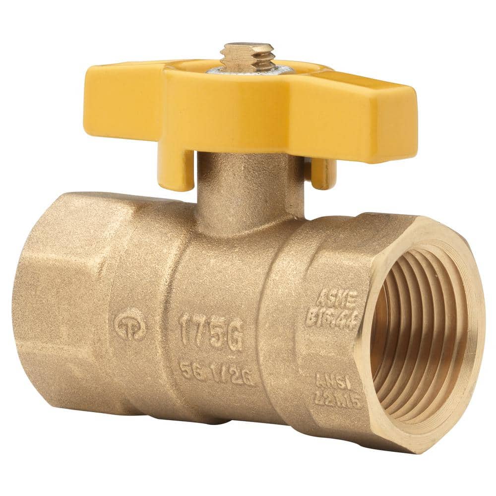 HOMEWERKS ¾ in. FIP x ¾ in. FIP Brass Gas Ball Valve (2)