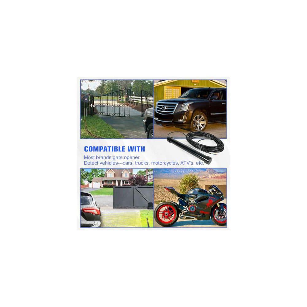 Unbranded Driveway Gate Vehicle Exit Wand Sensor with 50 ft. Cable Automatic Gate Opener Car Detector Compatible Systems (2)