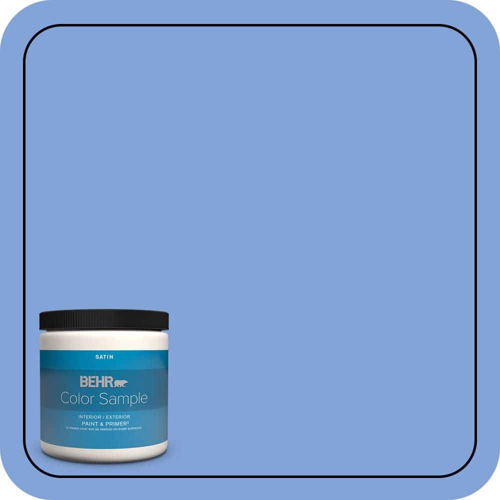 BEHR PREMIUM PLUS #P530-4 Periwinkle Enamel Low Odor & Primer (1)